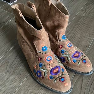 Tan boots